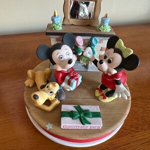 Mickey and Minnie Christmas Figurine